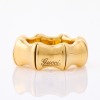 Gucci, 18ct Yellow Gold, Flexible 6.7mm Bamboo Ring with Box