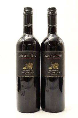 (2) 2019 Matawhero Church House Single Vineyard Malbec, Gisborne