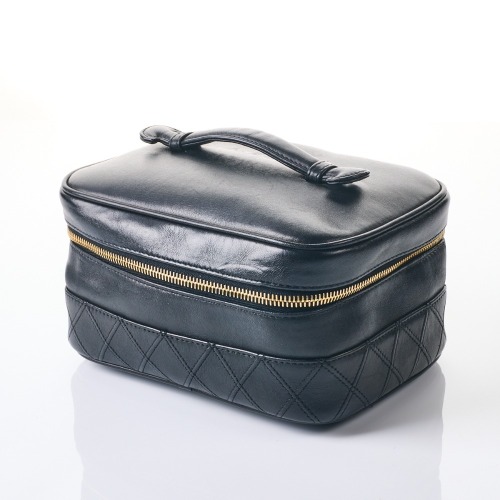 Chanel, Black Lambskin Vanity Bag