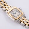 Stainless Steel / Gold, 22mm Cartier Santos Panthere Small Model Quartz Wristwatch - 2