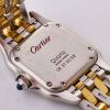 Stainless Steel / Gold, 22mm Cartier Santos Panthere Small Model Quartz Wristwatch - 4