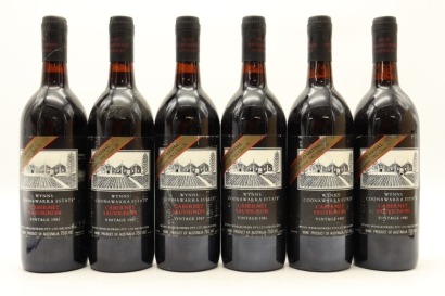 (6) 1981 Wynns Coonawarra Estate Black Label Cabernet Sauvignon, Coonawarra