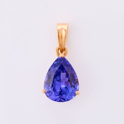 18ct Rose Gold, Modern, 3.97ct Tanzanite Pendant