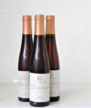 (3) 1994 Ngatarawa 'Glazebrook' Noble Harvest' 375ml, Hawkes Bay