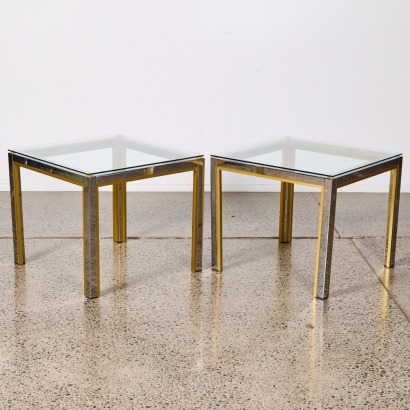 A Pair of Renato Zevi Side Tables