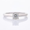 Cartier, '1895' Platinum, .44ct Diamond Solitaire Ring with Box, GIA Certified