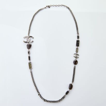 Chanel, CC Crystal Chain 97cm Necklace