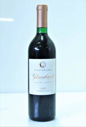(1) 1992 Ngatarawa 'Glazebrook Reserve' Cabernet Sauvignon/Merlot, Hawkes Bay