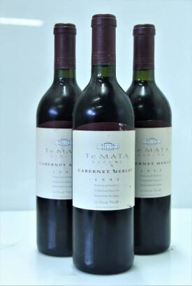 (3) 1993 Te Mata Estate Cabernet Sauvignon/Merlot, Hawkes Bay