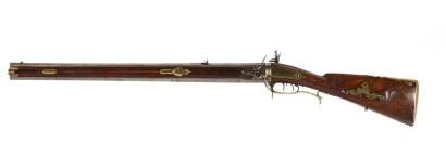 A Fine and Rare Austrian/German Twin Barrel Under and Over Flintlock Sporting Rifle C. 1800