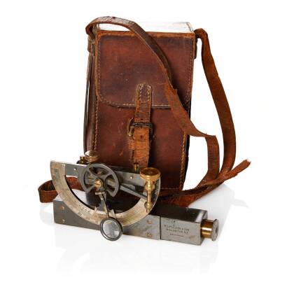 A Surveyors Vintage Brass/Bronze Finish Inclinometer