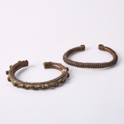 A Pair of Alloy Arm Bracelets