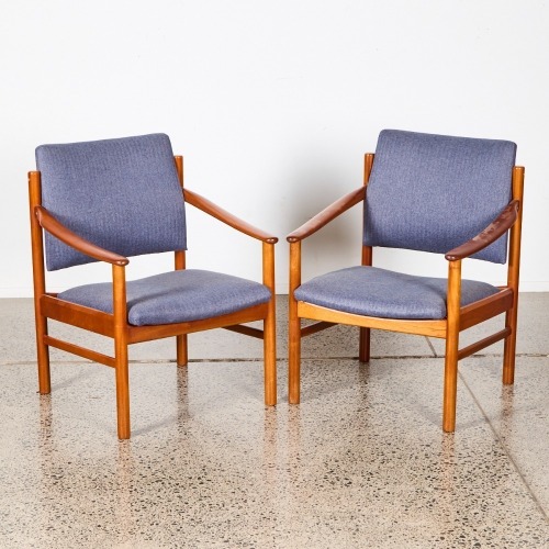 A Pair Of Highly Sculptural Occasional Chairs By Backhouse