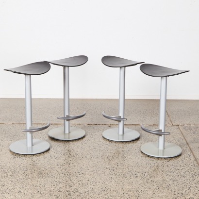 A Set of Four Coalesce Enna Post Stools