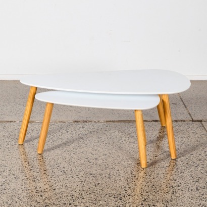 A Pair Of MCM Replica Teardrop Tables