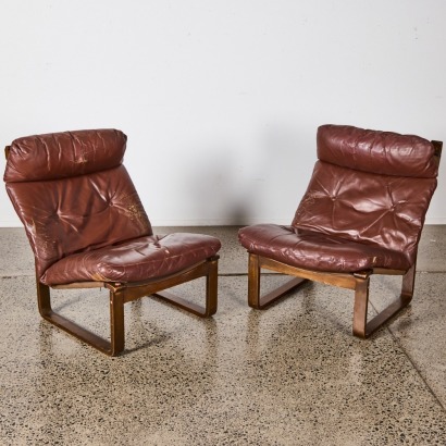 A Pair of Tessa Lounge Chairs