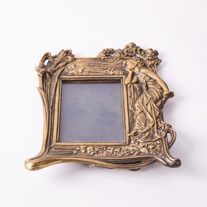 A Bronze Art Deco Frame