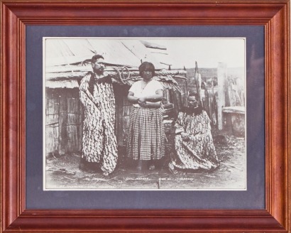 A Framed Burton Bros "At Waimiha, King Country" Photographic Print