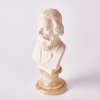 An Alabaster Brahms Bust On A Marble By Prof Bessi Italy