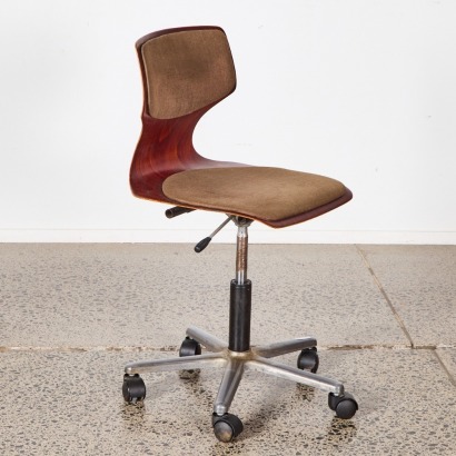 An Industrial Formed Ply Office Chair