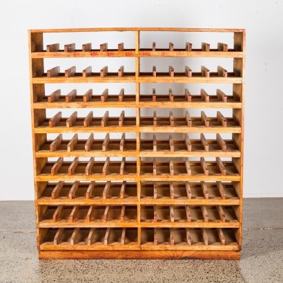 A Large Industrial Wine Rack