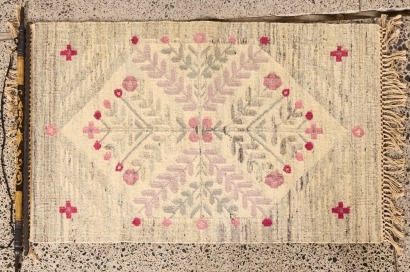 A Mid-Century Decorative Wool Kilim By Jolanta Banaszkiewicz Poland