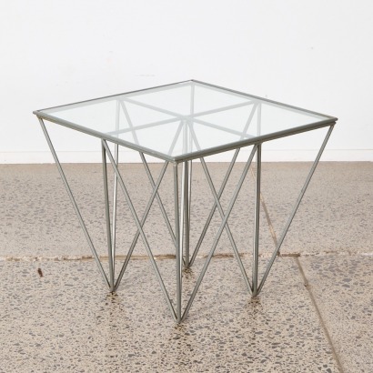 A Vintage Architectural Steel Side Table