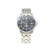 A Gentleman's stainless steel Seamaster Professional chronometer 300m wristwatch, 2005. Omega. Quartz. Ref: 2551.8. Blue textured dial with painted luminous points and baton quarters, centre sweep seconds and date display. Case, dial, movement and bracele