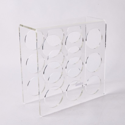 A Perspex Wine Rack