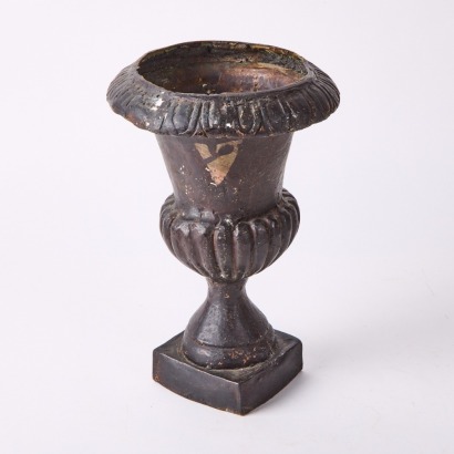 A Vintage Cast Iron Urn