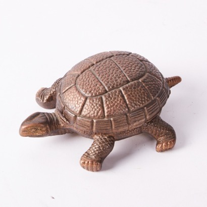 A Miniature Brass Tortoise