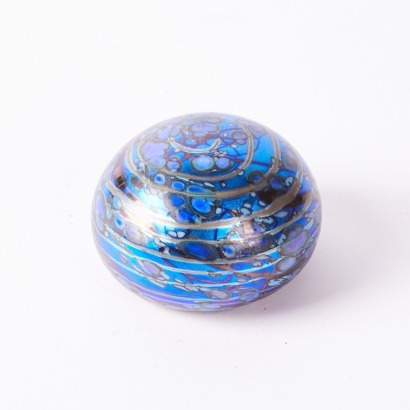 An Irredesent Cape Byron Hot Glass Studios Paperweight