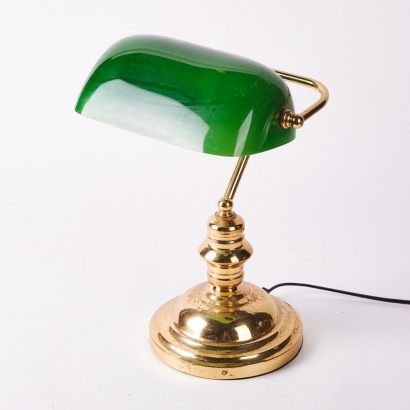 A Vintage Bankers Desk Lamp