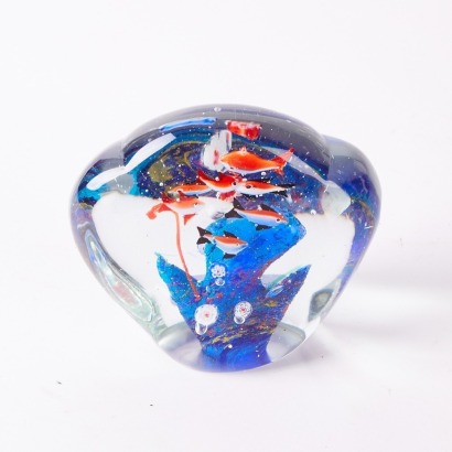 A Aquarium Glass Paperweight