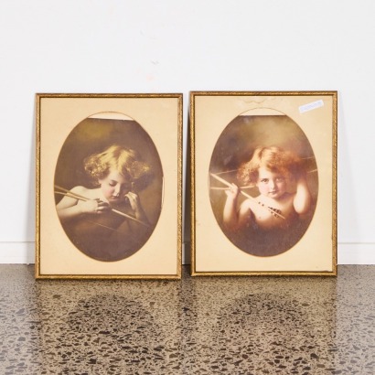 A Pair of Sepia Prints