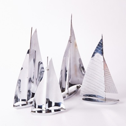 A Vintage Chrome Sailing Lot