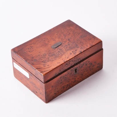 An Antique Wood Box Box