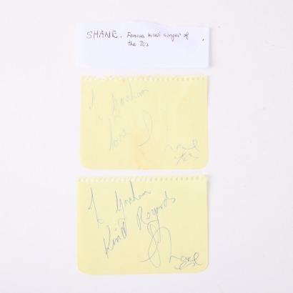 Two Signatures from Kiwi Singer 'SHANE'