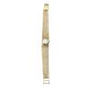 A Lady's wristwatch, circa 1960's. Manual, circular case, gold dial and baton numerals. 14ct yellow gold. Weight 37.98 grams. Length 19cm.