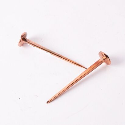 A Pair of Decorative Copper Nails