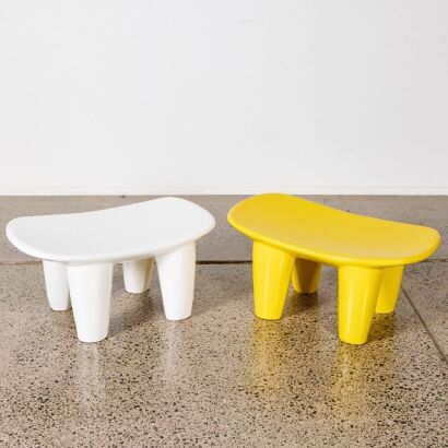 A Pair Zoomorphic Stools