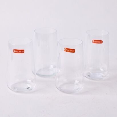 A Set Of Four Spiegelau Tall Mixer Glasses