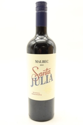 (1) 2021 Santa Julia Malbec, Mendoza, Argentina