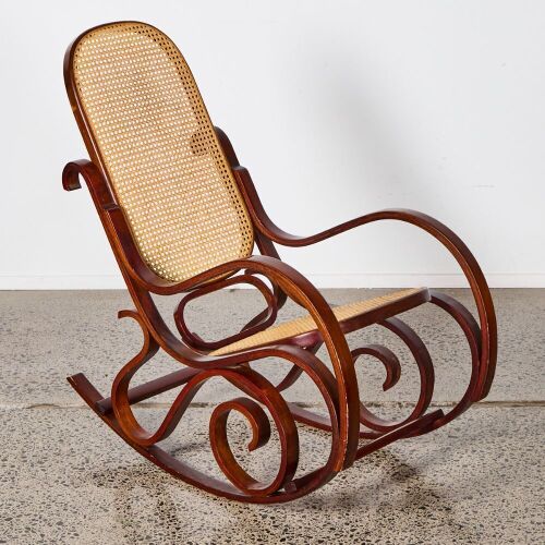 A Thonet No.21 Style Rocker Chair