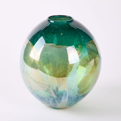 A Garry Nash Gold Leaf Ware Vase