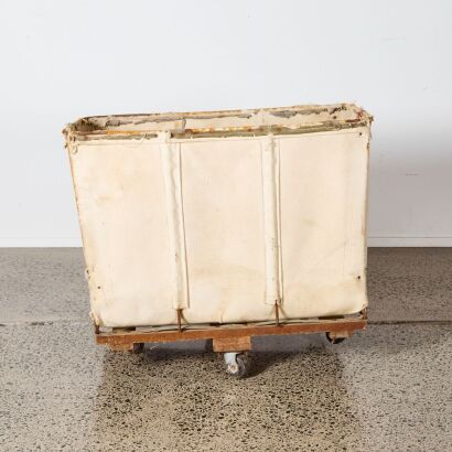 A Vintage Hospital Laundry Trolley