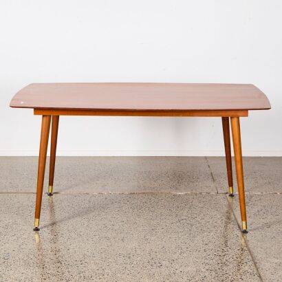 A Bob Roukema Diamond Shaped Dining Table by Jon Jansen