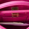 Fendi, Mini Peekaboo Magenta Nappa Leather Bag - 3