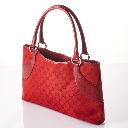 Gucci GG Supreme Red Canvas Tote bag