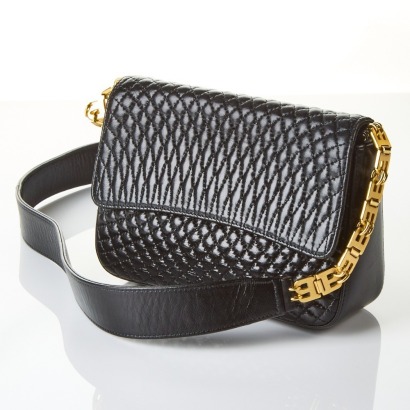 Bally Black Quilted Shoulder Bag